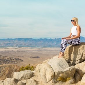 Peaceful view at Keys View in Joshua Tree National Park