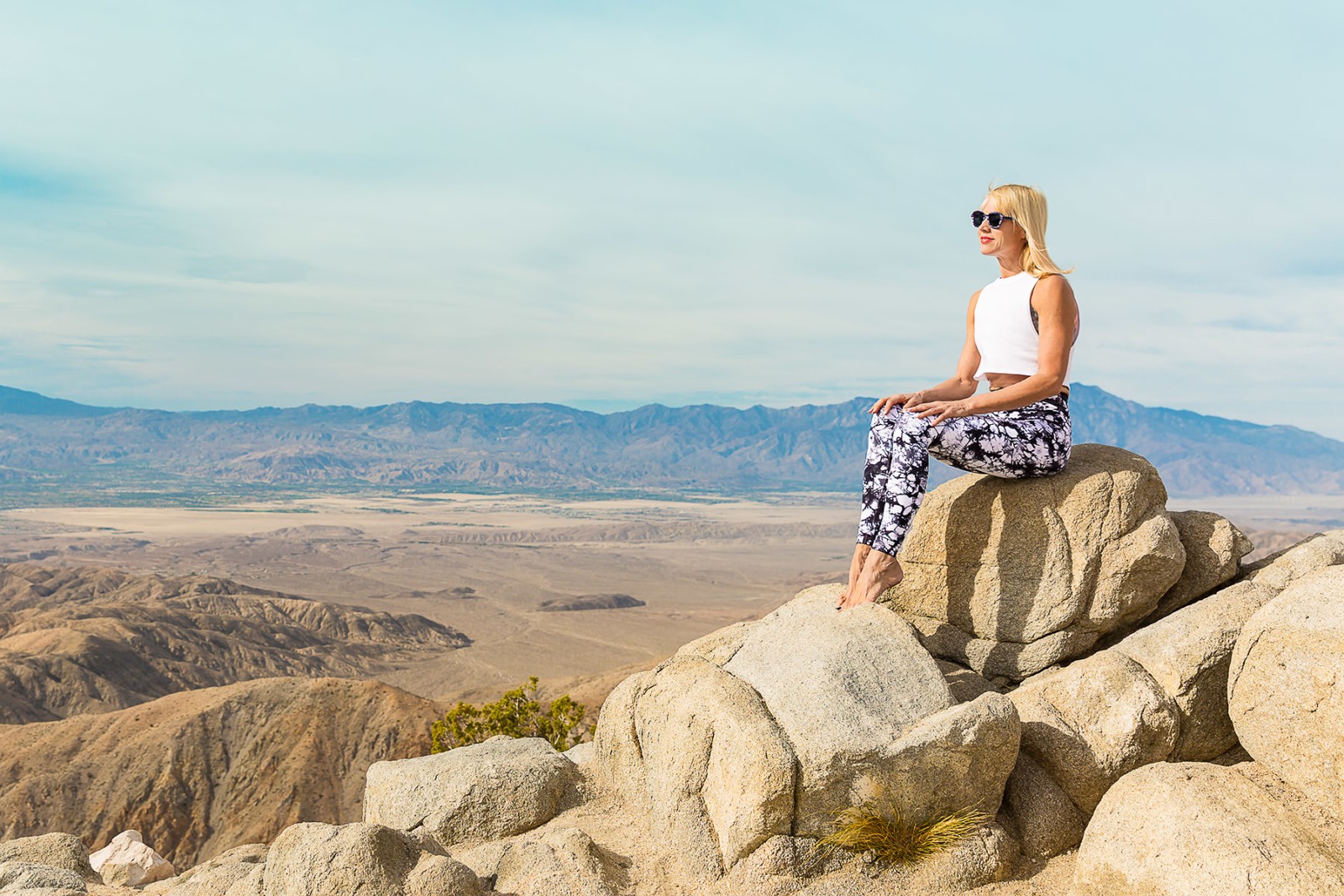 Peaceful view at Keys View in Joshua Tree National Park