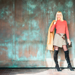 Catherine in Ultra Suede Fall